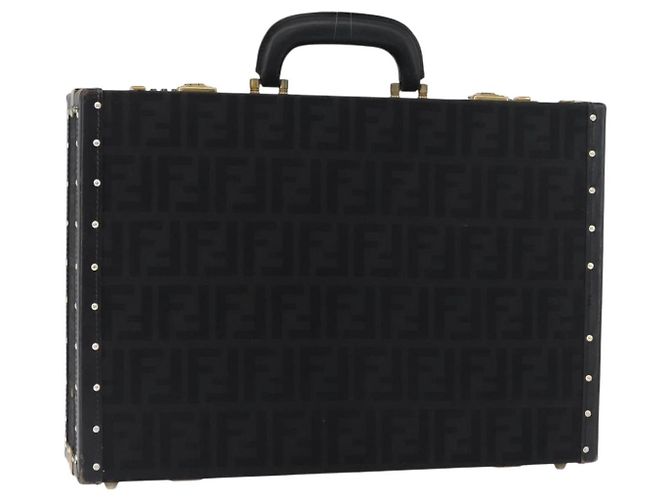 FENDI Zucca Canvas Trunk Black