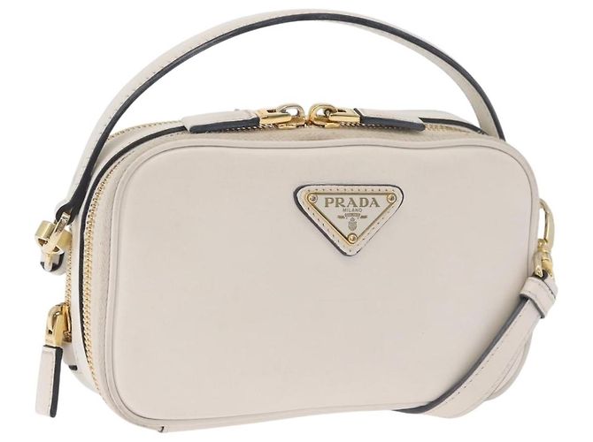 PRADA Handtasche Leder 2way White Gold