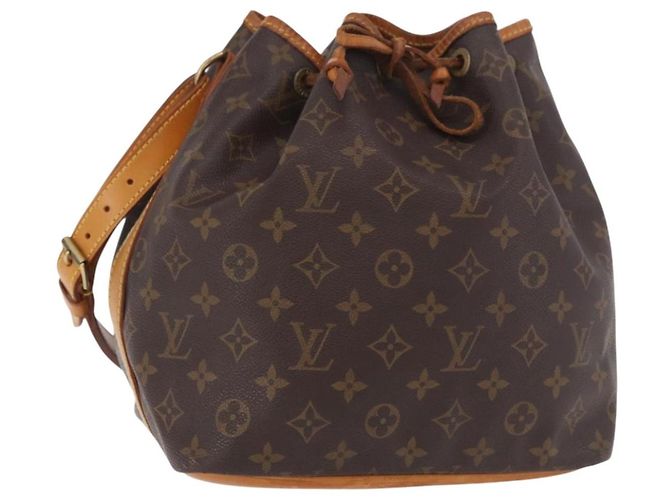 LOUIS VUITTON Monogram Petit Noe Shoulder Bag M42226 LV