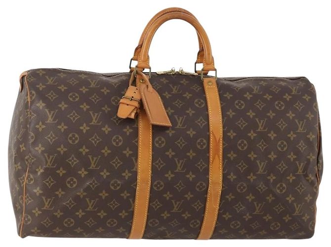 LOUIS VUITTON Monogram Keepall 55 Boston Bag M41424 LV
