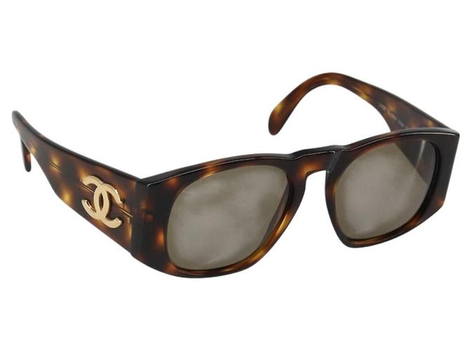 Gafas de sol CHANEL COCO Mark plástico Marrón CC
