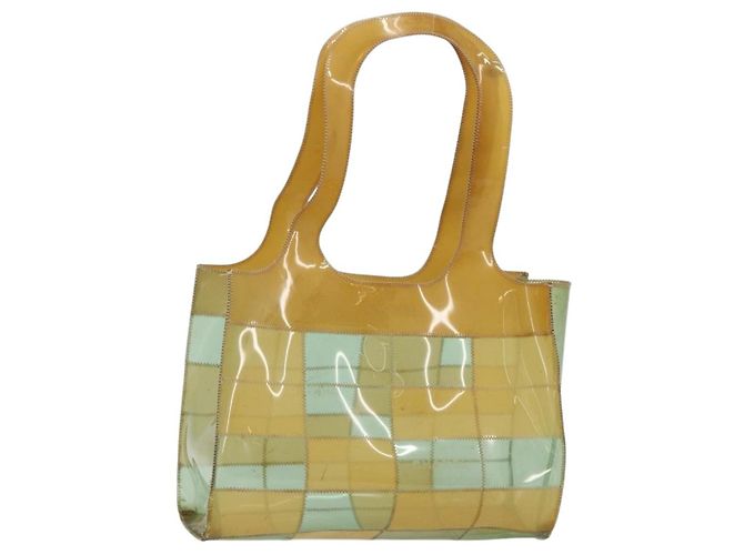 CHANEL Tote Bag Vinyl Clear CC