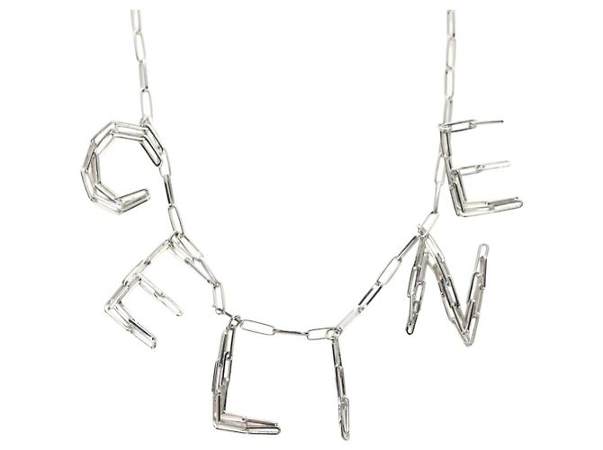 Céline CELINE Collar metal Plata