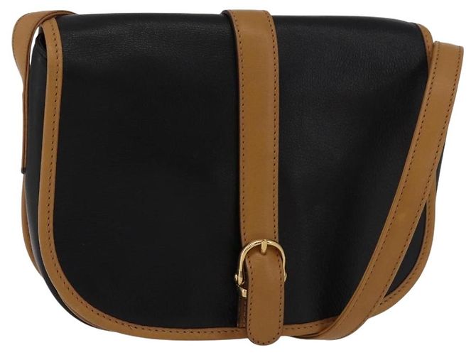 Céline CELINE Shoulder Bag Leather Black Gold