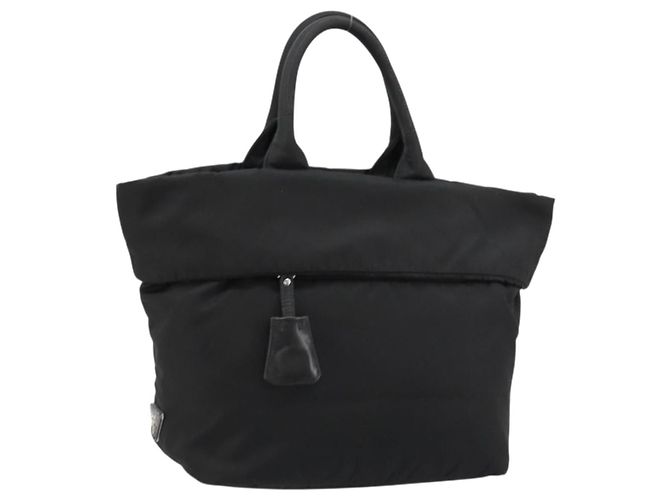 PRADA Wendbare Handtasche Nylon Black Silver