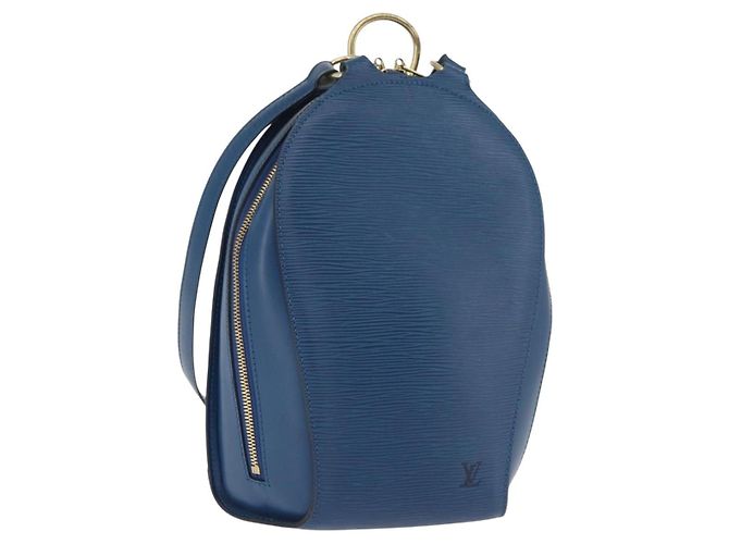 LOUIS VUITTON Epi Mabillon Backpack Blue M52235 LV