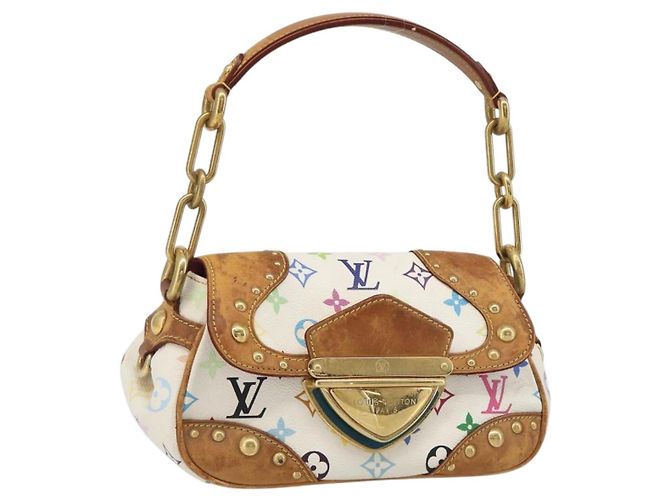 LOUIS VUITTON Monogram Multicolor Marilyn Shoulder Bag White M40206