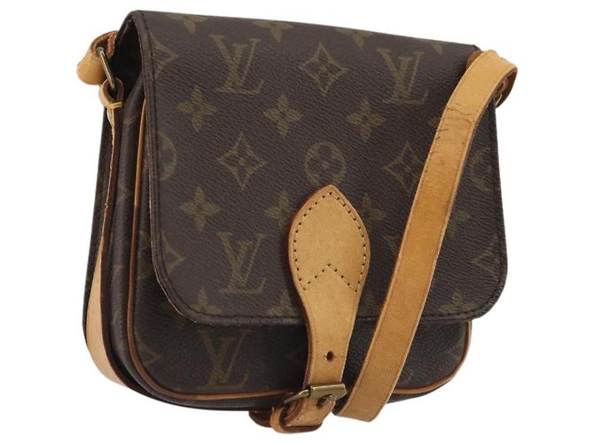 LOUIS VUITTON Monogram Cartouchiere PM Shoulder Bag M51254 LV