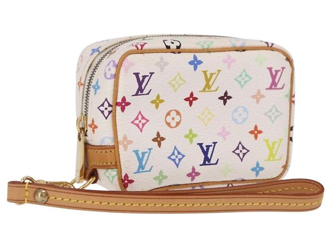 LOUIS VUITTON Monogram Multicolor Trousse Wapity Pouch White M58033