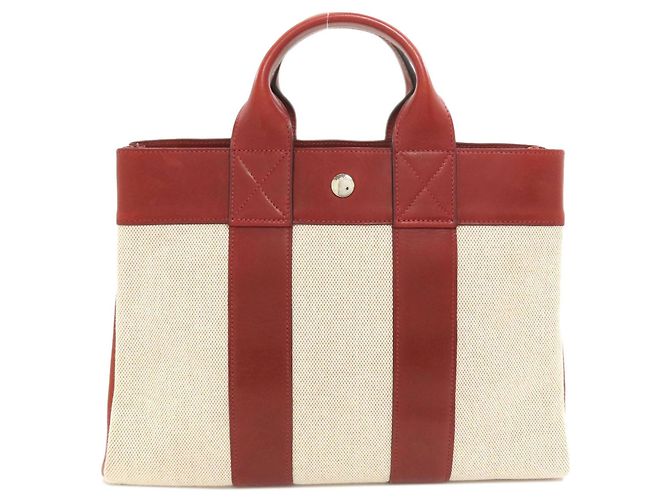 Hermès Borsa Hermes Sac Fourre-Tout PM Crudo Bordò