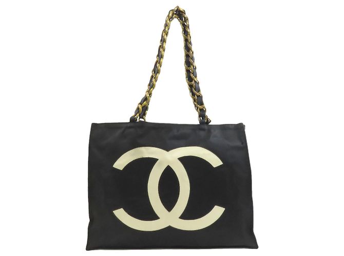 Borsa Tote Chanel Coco Mark Nero