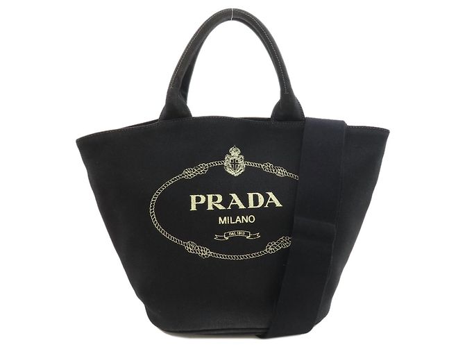 Bolso 2-Way Prada Canapa Negro