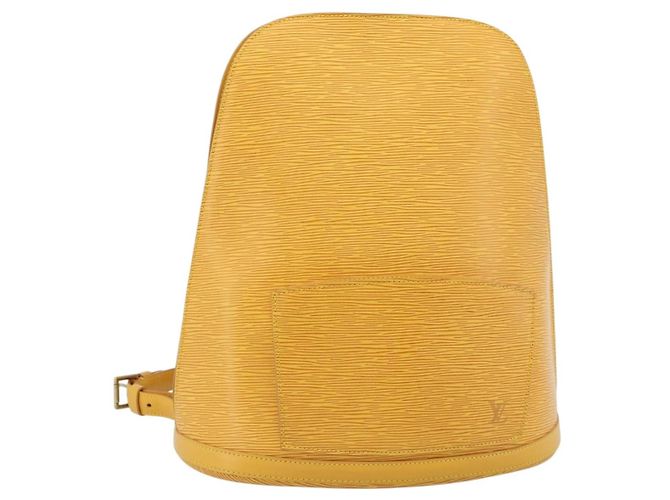 LOUIS VUITTON Epi Coblanc Shoulder Bag Yellow M52293 LV