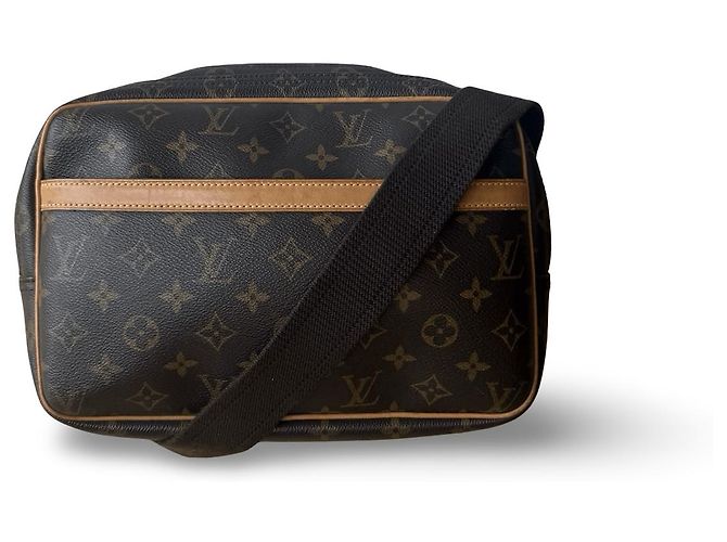Autre Marque Louis Vuitton Reporter PM Beige Doré