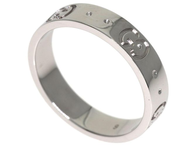 Anillo Gucci Icon #9 en Oro Blanco de 18K