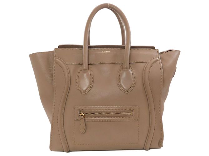 Céline Borsa a mano Celine Luggage Mini Marrone