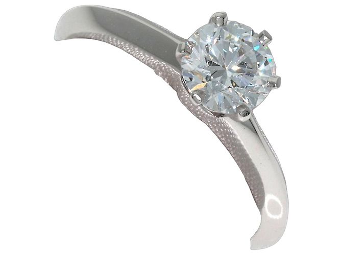 Tiffany & Co. Platin-Solitär-Diamantring
