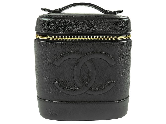 Vanity Neceser Chanel CC Caviar negro