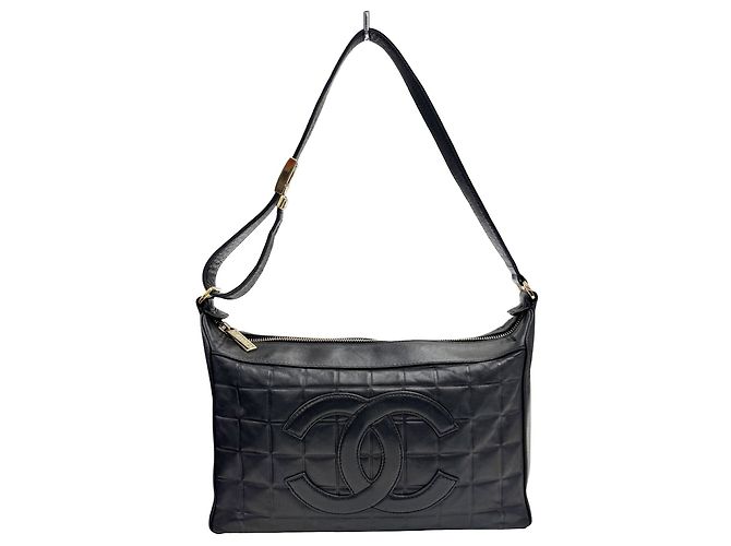Bolso de hombro Chanel Chocolate Bar Negro