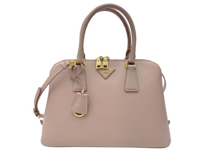 Prada Saffiano Promenade Small Shoulder Bag Beige