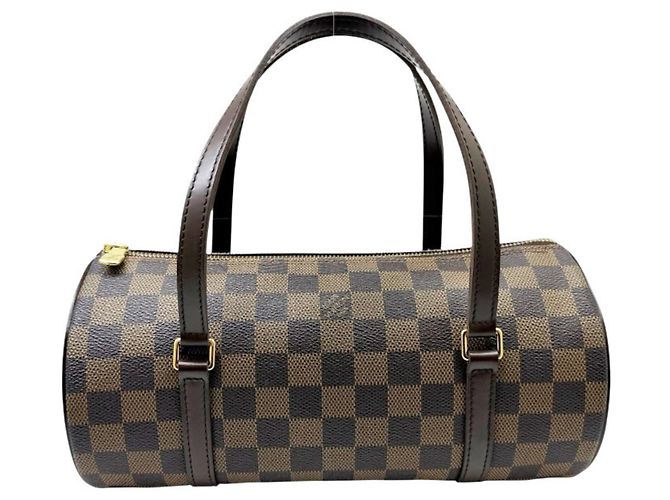 Sac à main Louis Vuitton Damier Papillon 26 Marron Damier ebène