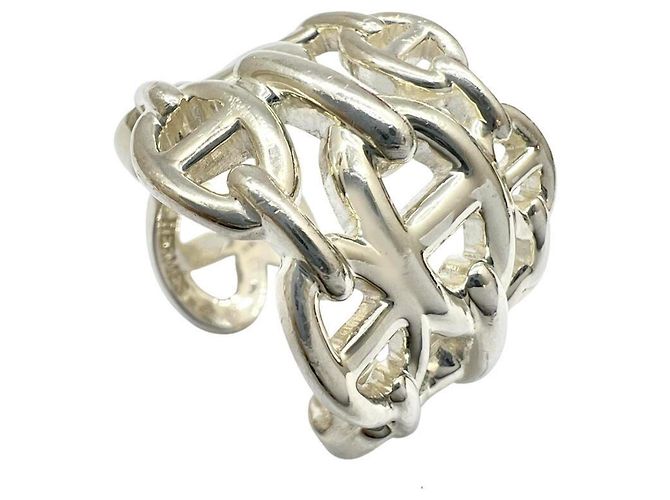 Ring Hermès Anello Hermes Chaine d'Ancre Enchainée GM Silver Argento