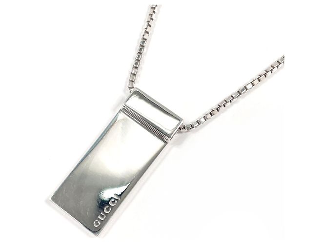 Collar de placa GUCCI en Plata 925