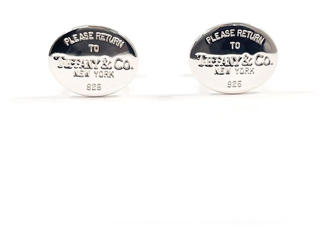 Gemelli Tiffany & Co. Return to Oval Argento