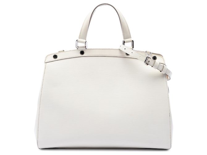 Louis Vuitton White Epi Brea MM Weiß