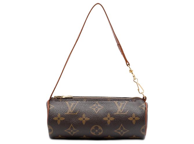 Louis Vuitton Brown Monogram Papillon Pochette Marrone