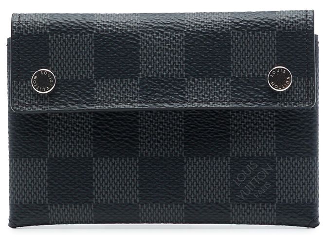 Louis Vuitton Black Damier Graphite Compact Modulable Wallet