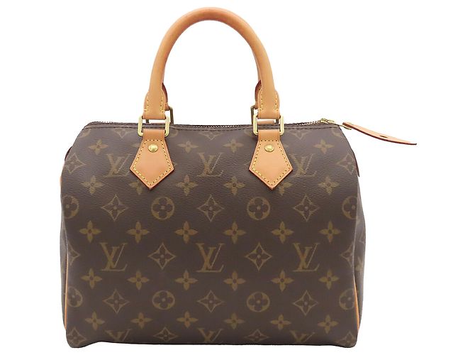 Louis Vuitton Brown Monogram Speedy 25 Marrom