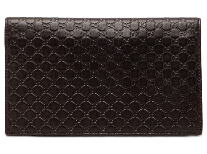 Gucci Brown Microguccissima Bifold Wallet Dark brown