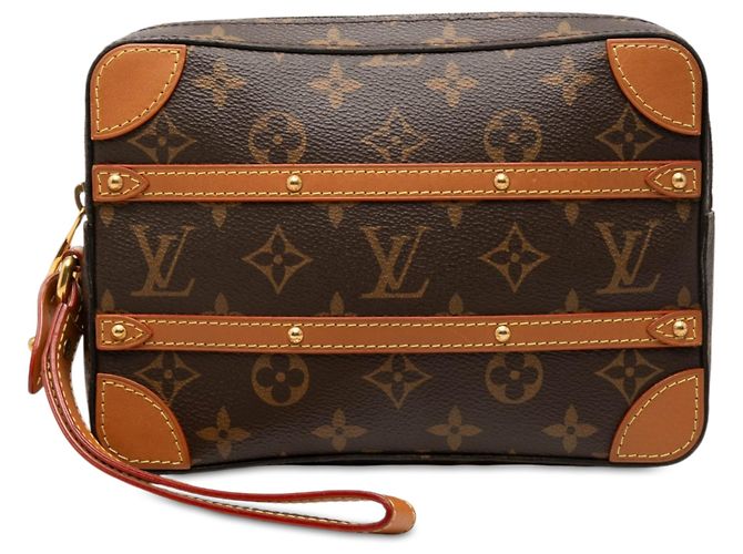 Pouch Soft Trunk Monogram Marrone Louis Vuitton