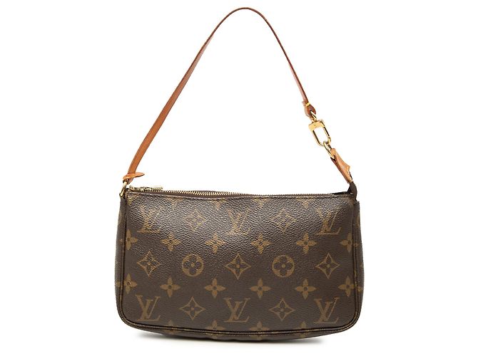 Louis Vuitton Brown Monogram Pochette Accessoires Marrone