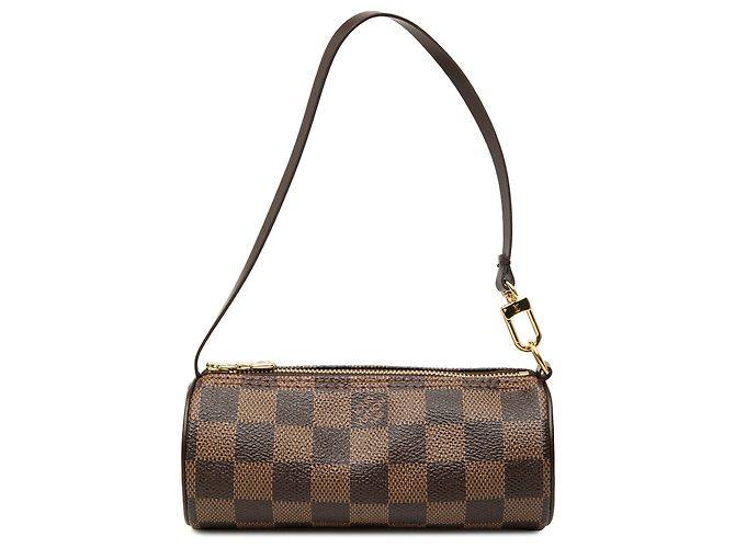 Louis Vuitton Brown Damier Ebene Papillon Pochette Marrone