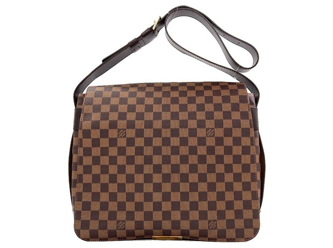 Bolsa de Ombro Louis Vuitton Damier Canvas Abesses Damier ebene