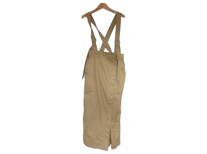 Autre Marque Abito con spalline 2way Adam et Rope' Marrone Cammello
