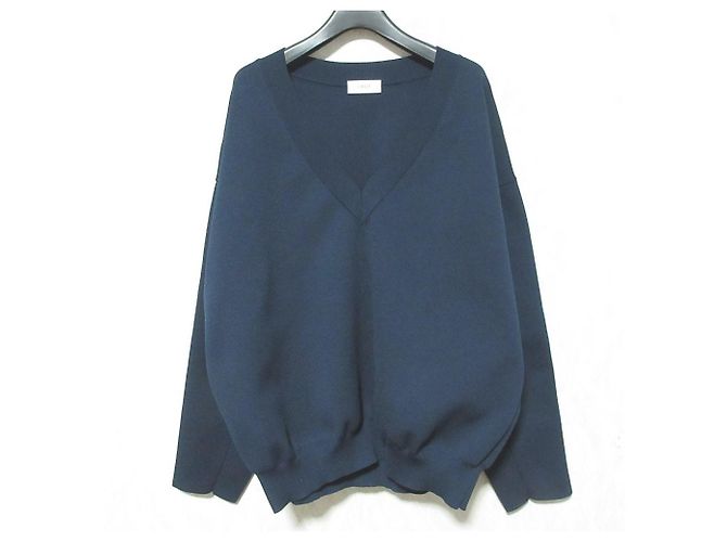 Autre Marque Pullover de malha com decote em V IIROT Dry touch Azul Azul marinho