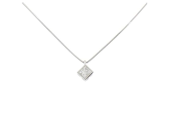 Autre Marque Collar de diamantes PT900 PT850 Plata