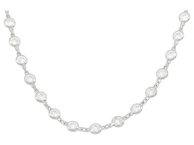 Elsa Peretti Tiffany & Co Collana Tiffany By the Yard in platino Argento