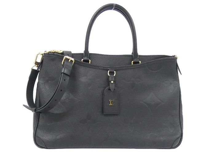 Borsa Louis Vuitton Monogram Empreinte Trianon Nero