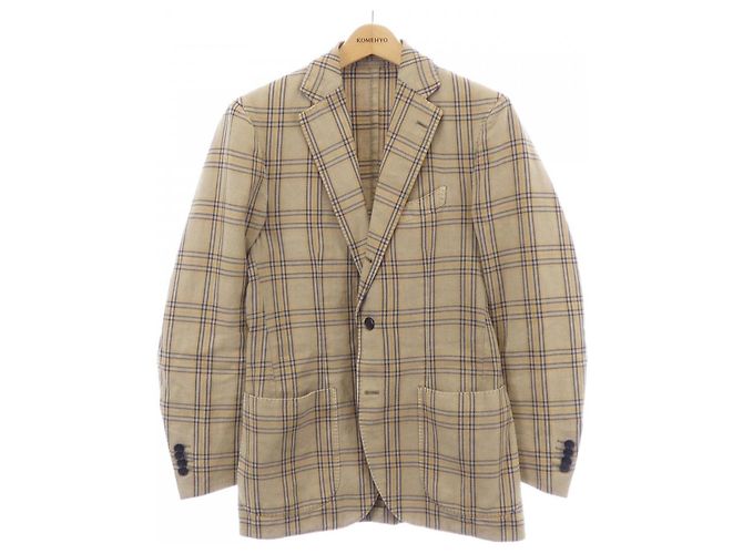 Autre Marque Casaco de lã Lardini Bege Amarelo Azul marinho
