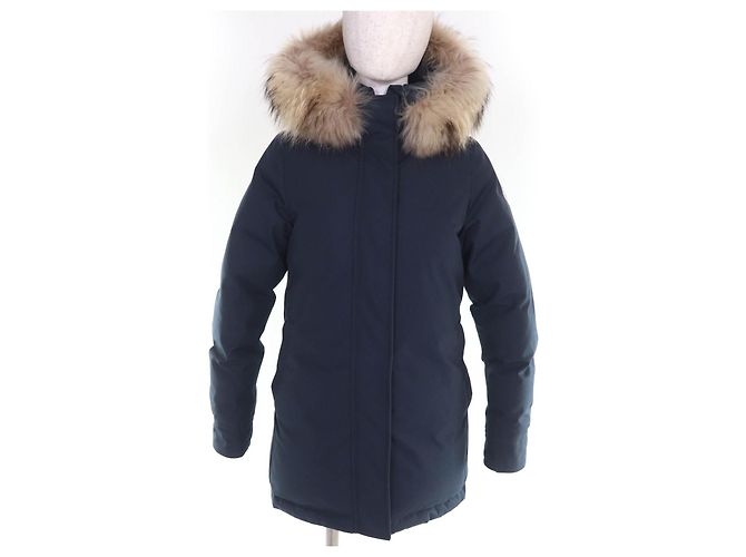 Autre Marque Pyrenex Down Polyester Coat Blue Navy blue