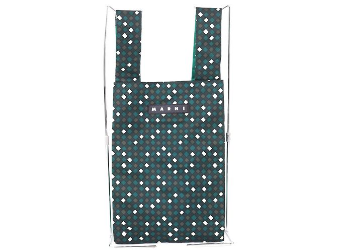 Saco Tote Marni Porter em nylon Verde