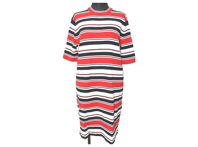 Vestido Pile MARC JACOBS Negro Blanco Roja