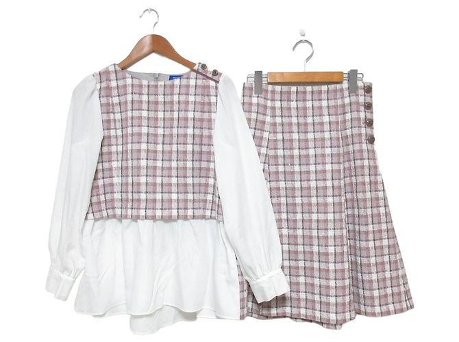 Autre Marque BLUE LABEL CRESTBRIDGE Sommer-Tweed-Set Pink Beige
