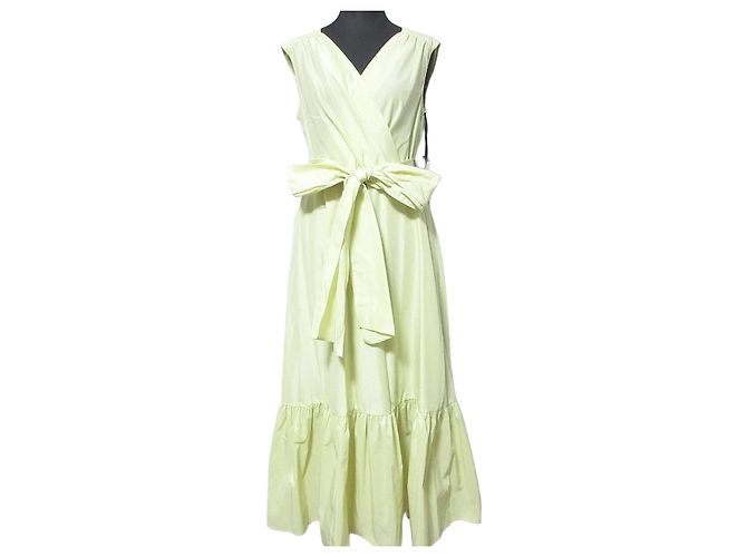 Autre Marque Grace Class Kleid aus leichtem Taft Gelb