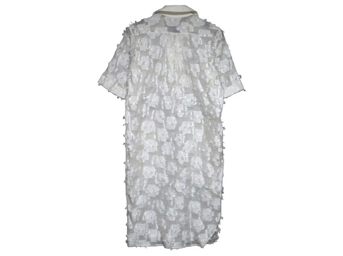 Autre Marque Flowe Jacquard-Hemdkleid SOFIE D'HOORE Weiß