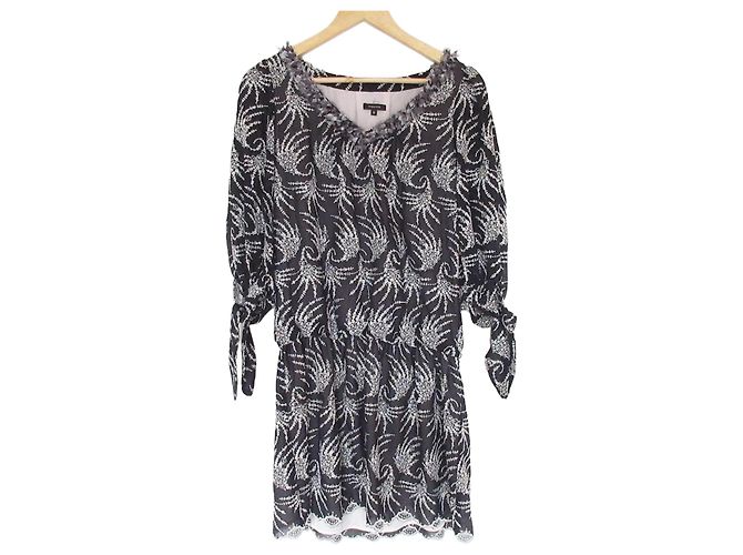 Autre Marque Vestido bordado TOCCA Negro